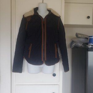 Zara Basic Size Medium Black and Brown jacket
